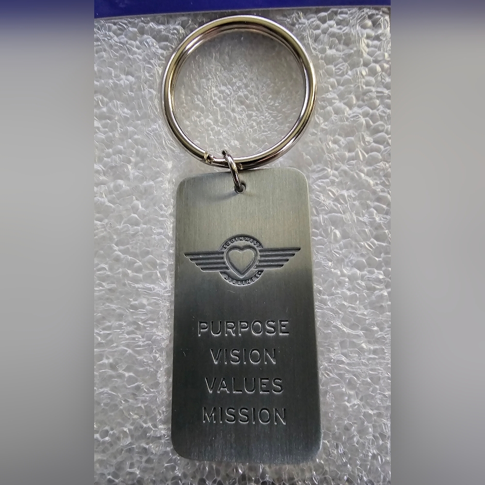 Southwest Airlines Silver Keychain